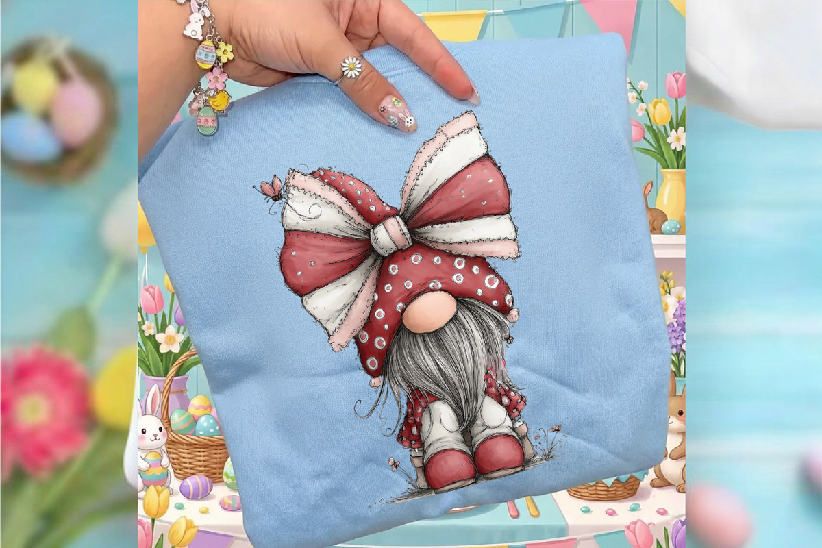 Whimsical Easter Gnome Clipart, an Illustration by designcity5 (Photo 4 of 5)