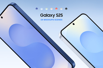 Galaxy S25 Mockups Scenes, an Android Mockup by Asylab