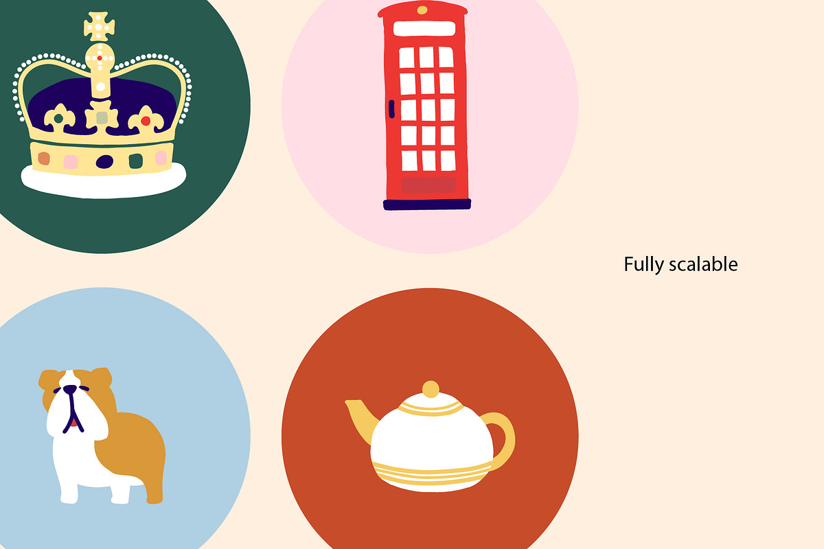 Hand Drawn British Cultural Icons, an Illustration by Goodputty (Photo 2 of 3)