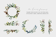 Watercolor Greenery Leaves, an Animal Illustration by WalaPalette (Thumbnail 2 of 9)