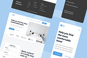 Hotel Booking Web Design, a Wireframe Template by INSPR STD (Thumbnail 5 of 6)