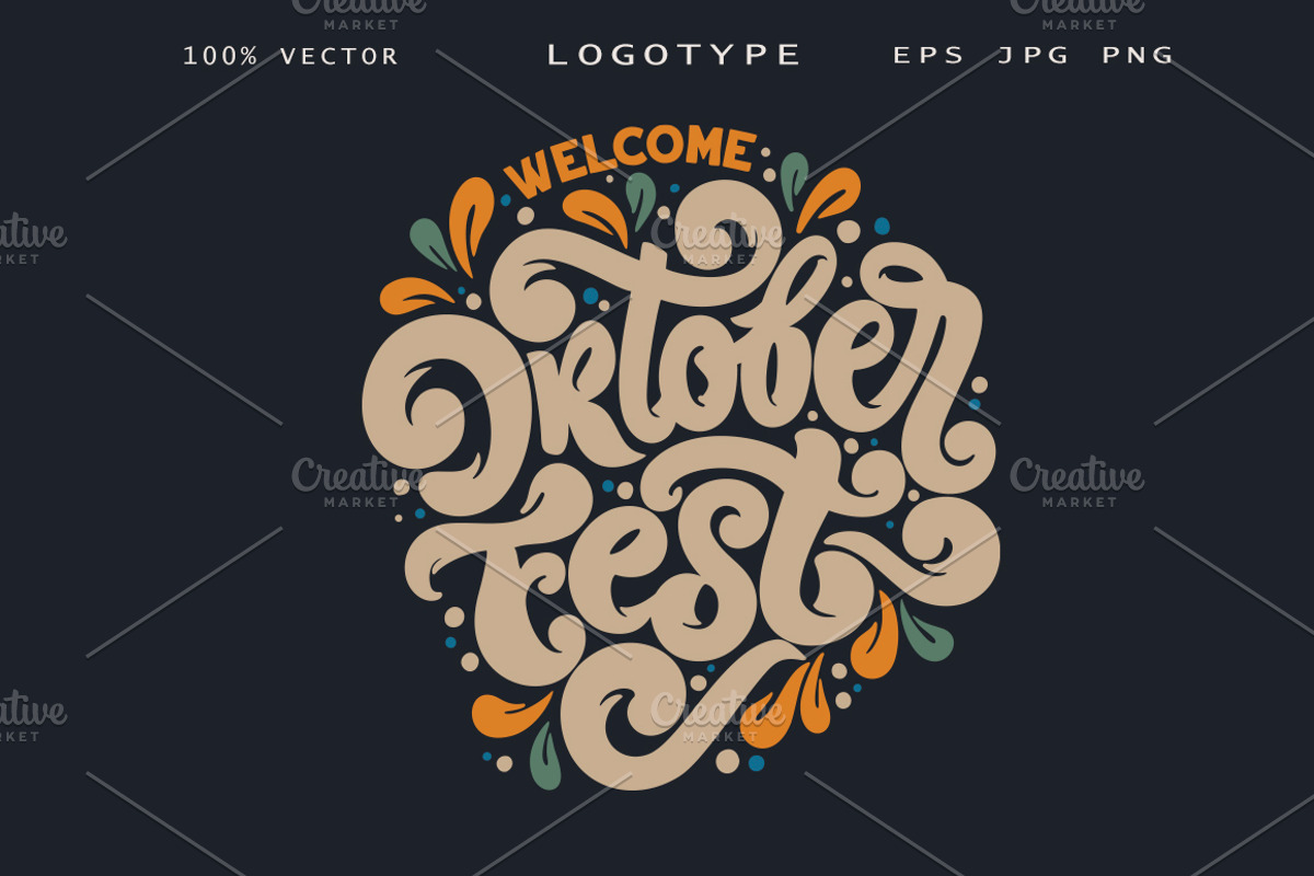 OKTOBERFEST Vector Logotype, a Templates & Theme by Anna's Lettering