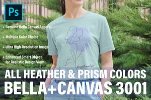 Bella Canvas 3001 Prism Mockup