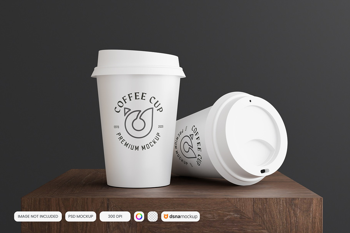 Coffe Cup Mockup v1, a Cups & Container Mockup by DSNA Mockup (Photo 4 of 7)