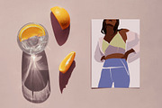 Sporty Girls Illustration set, a Healthcare Illustration by TiriCo (Thumbnail 9 of 11)