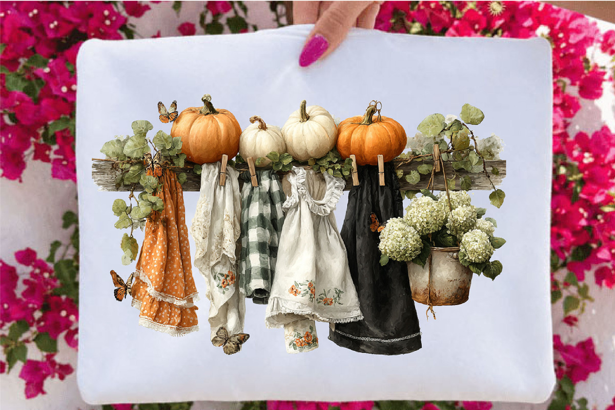 Spooky Season Halloween Clothesline, a Seasonal Illustration by SVGArt (Photo 4 of 5)