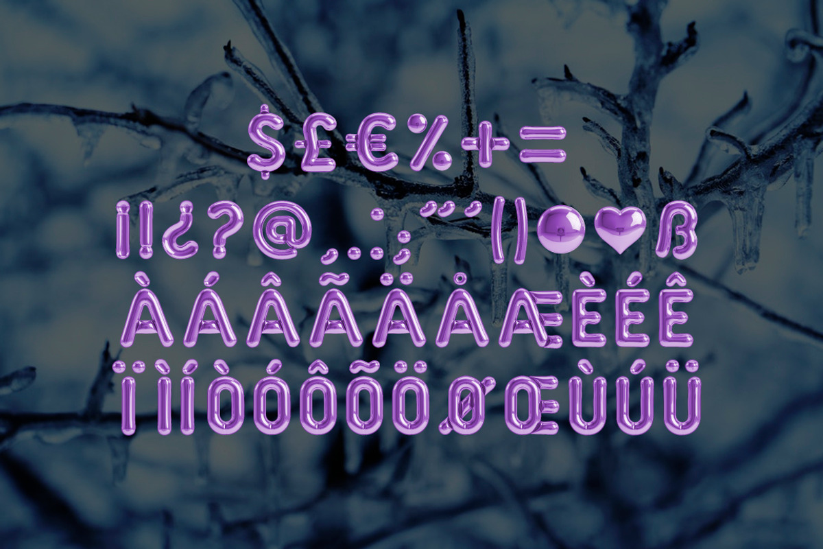 Balloon Typeface preview 4