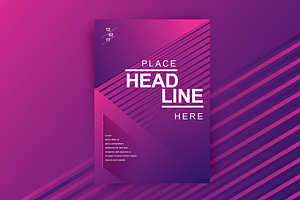 Line Texture Brochure Cover Design