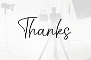 Photography | Script Font, a Handwritten Font by Scratchones (Thumbnail 8 of 8)