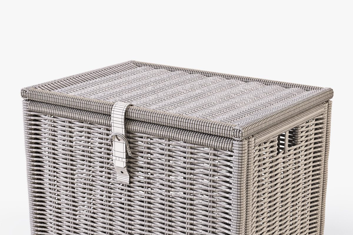 Wicker Rattan Chest Ikea Byholma, an Object 3D Model by Markelos (Photo 6 of 10)
