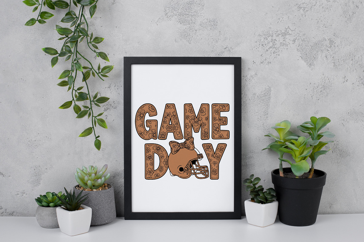 Floral Preppy Game Day Png, Doodles, an Illustration by Daily.Designs (Photo 3 of 5)