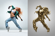 Droping Gold Photoshop Acion