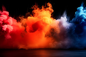 Wallpaper of Smoke Plumes in Reds, a Background Photo by angellodeco