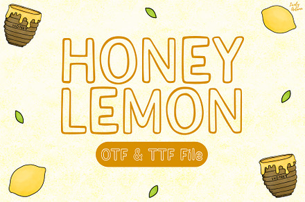 Honey Lemon | Handwriting Font, a Handwritten Font by LivelyAutumn11.11