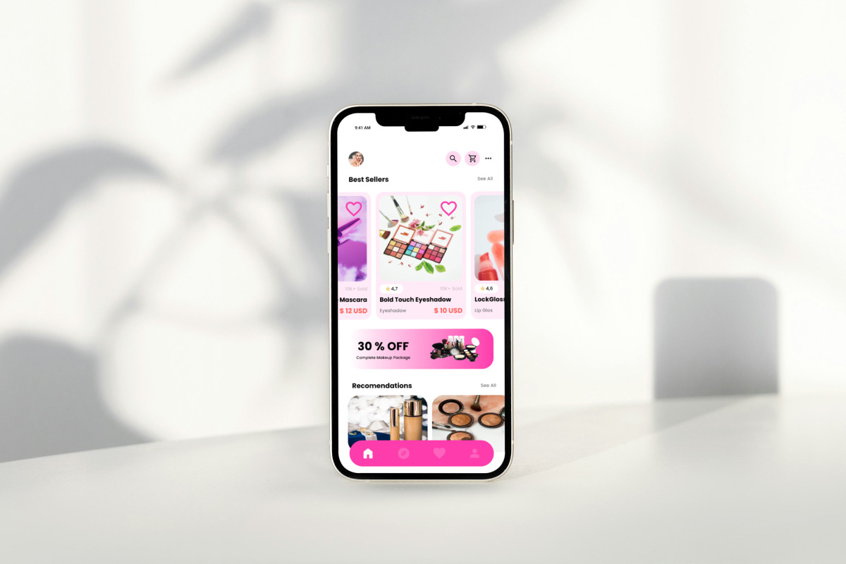 Glamify - Cosmetic Design Template, an App Template by productype1 (Photo 5 of 5)