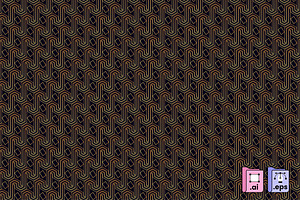 Art Deco Pattern Design, a Decorative Illustration by MISS CHATZ