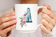 Lighthouses and floral compositions, a Decorative Illustration by ArtPavo (Thumbnail 5 of 5)