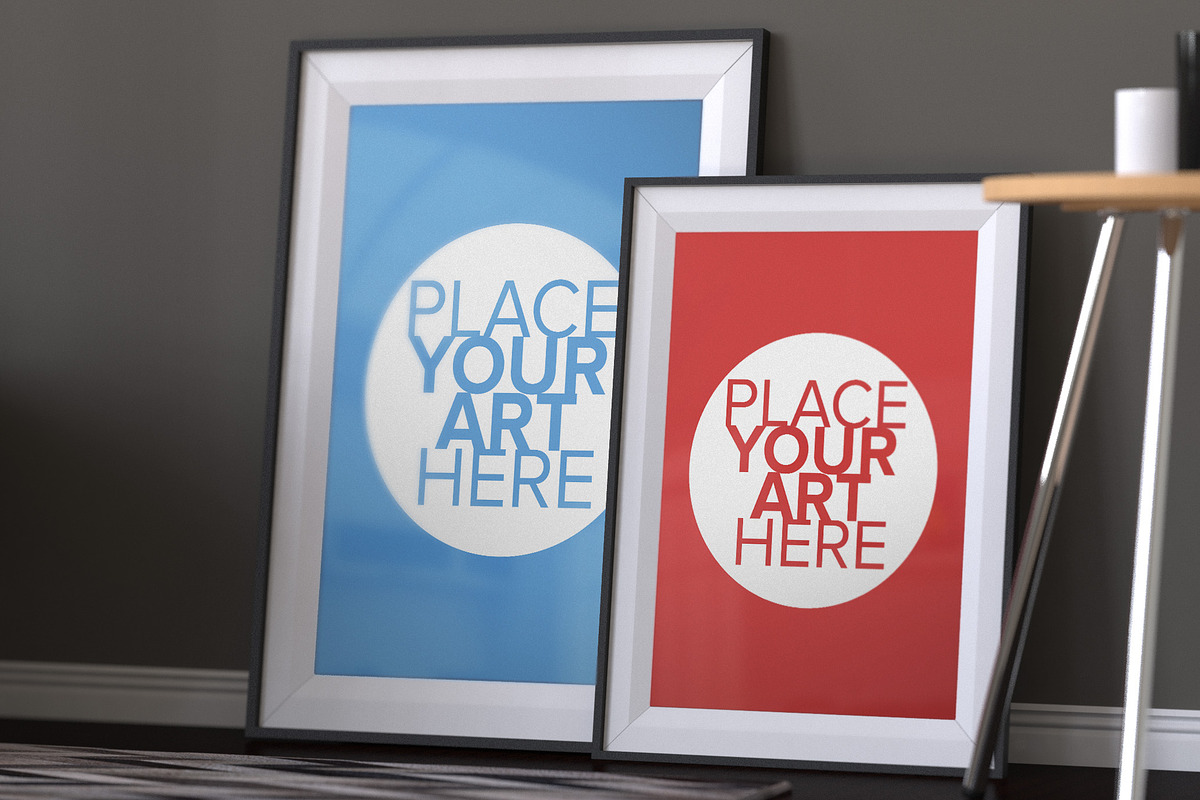 Poster Frame Mock-Up, a Print Template by mockupbank (Photo 4 of 4)