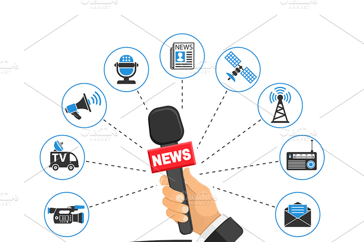 News and Media Concepts, a Technology Illustration by TAlex (Photo 6 of 6)