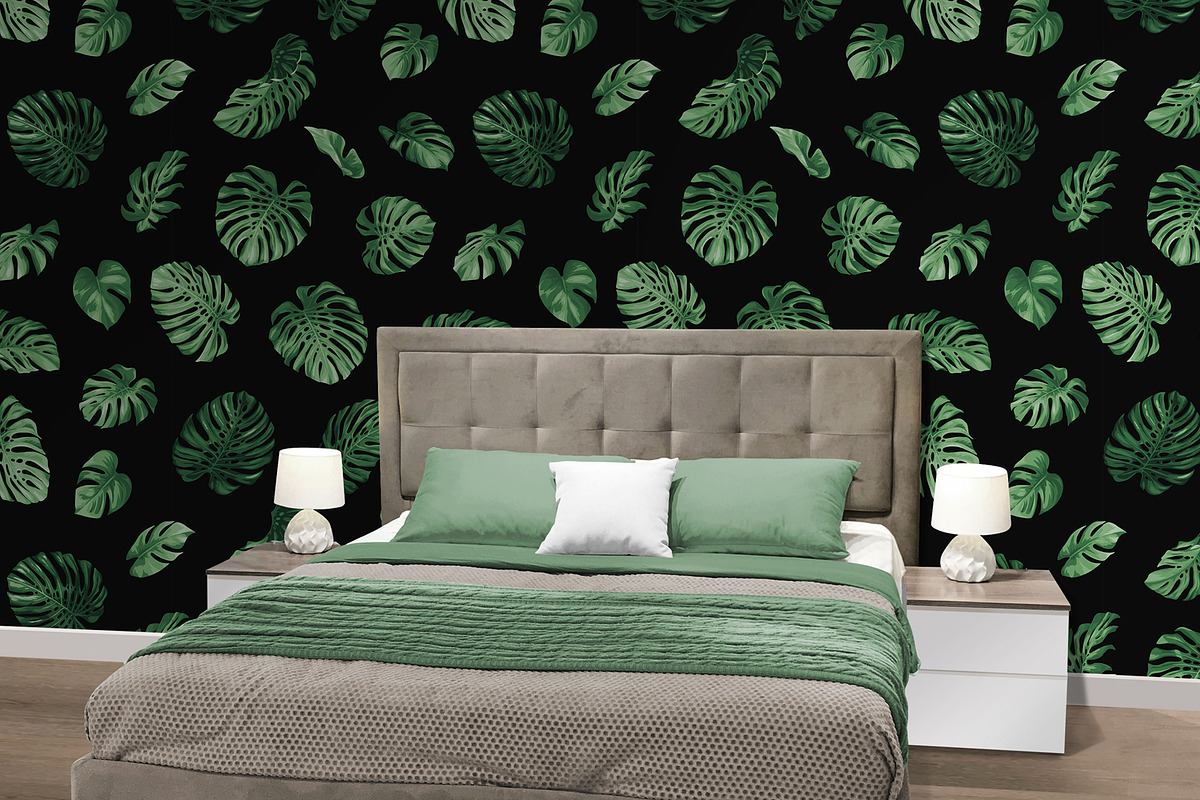 Monstera leaves. Vector pattern., a Pattern Graphic by Anna Smirnova (Photo 6 of 7)