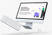 Finance Management Landing Page, a Landing Page Template by Glyphminds Studios (Thumbnail 3 of 3)