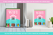 WiFi QR Code Sign - Pastel, a Flyer Template by SunshineStudioBoutique (Thumbnail 7 of 10)