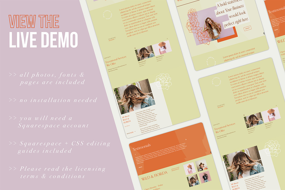 Wild & Florida - Website Template, a Squarespace Template by Ryen Creative (Photo 5 of 5)
