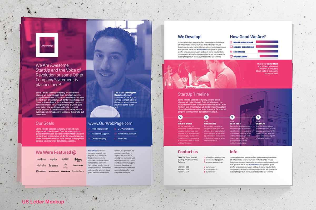 Compact - Single Page Brochure, a Brochure Template by IndieStock (Photo 4 of 6)