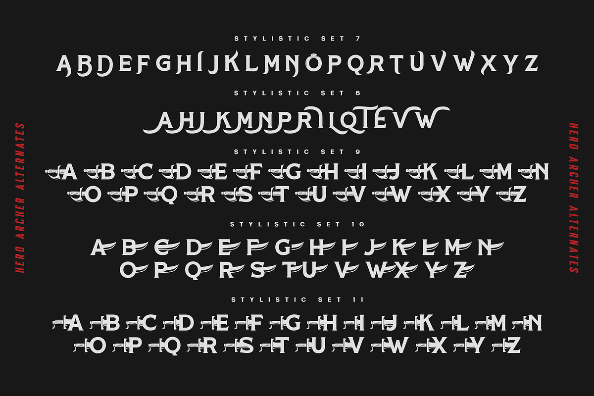 The Hero Archer Typeface, a Serif Font by alit design (Photo 9 of 20)