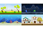10 Fresh Game Backgrounds, a Background Graphic by Flat Icons (Thumbnail 3 of 3)