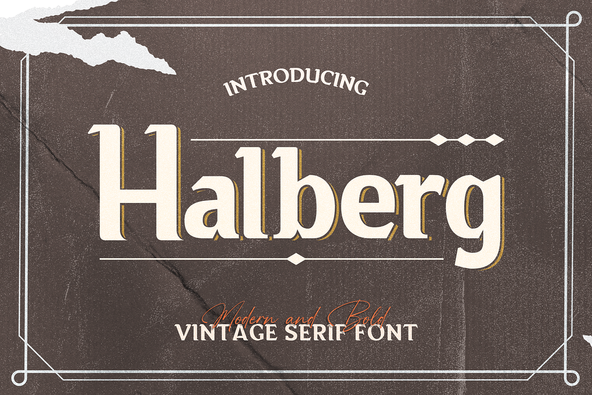 Vintage Serif Font, a Serif Font by Graphue (Photo 1 of 9)