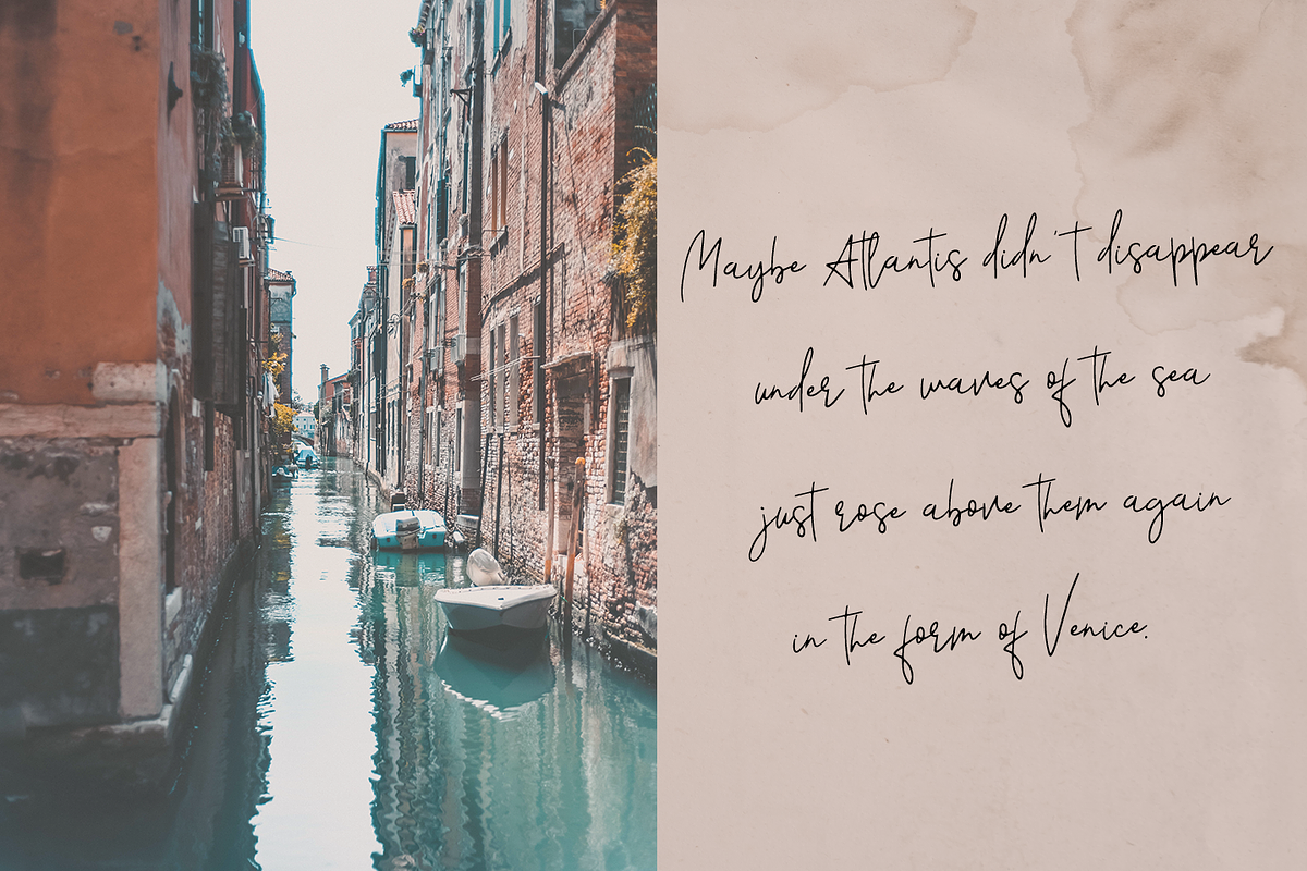 Glimpse - hand lettered script preview 6