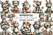 Whimsical Easter Cats Clipart, an Illustration by CraftArtStudio (Thumbnail 1 of 6)