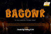 Bagonk - A Halloween Theme Font, a Blackletter Font by overlaytemplates (Thumbnail 1 of 5)
