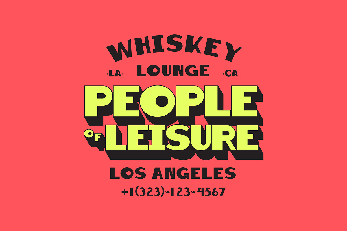 SUPERNOVA — Retro Display Font, a Sans Serif Font by Mikey Weeks (Photo 3 of 7)