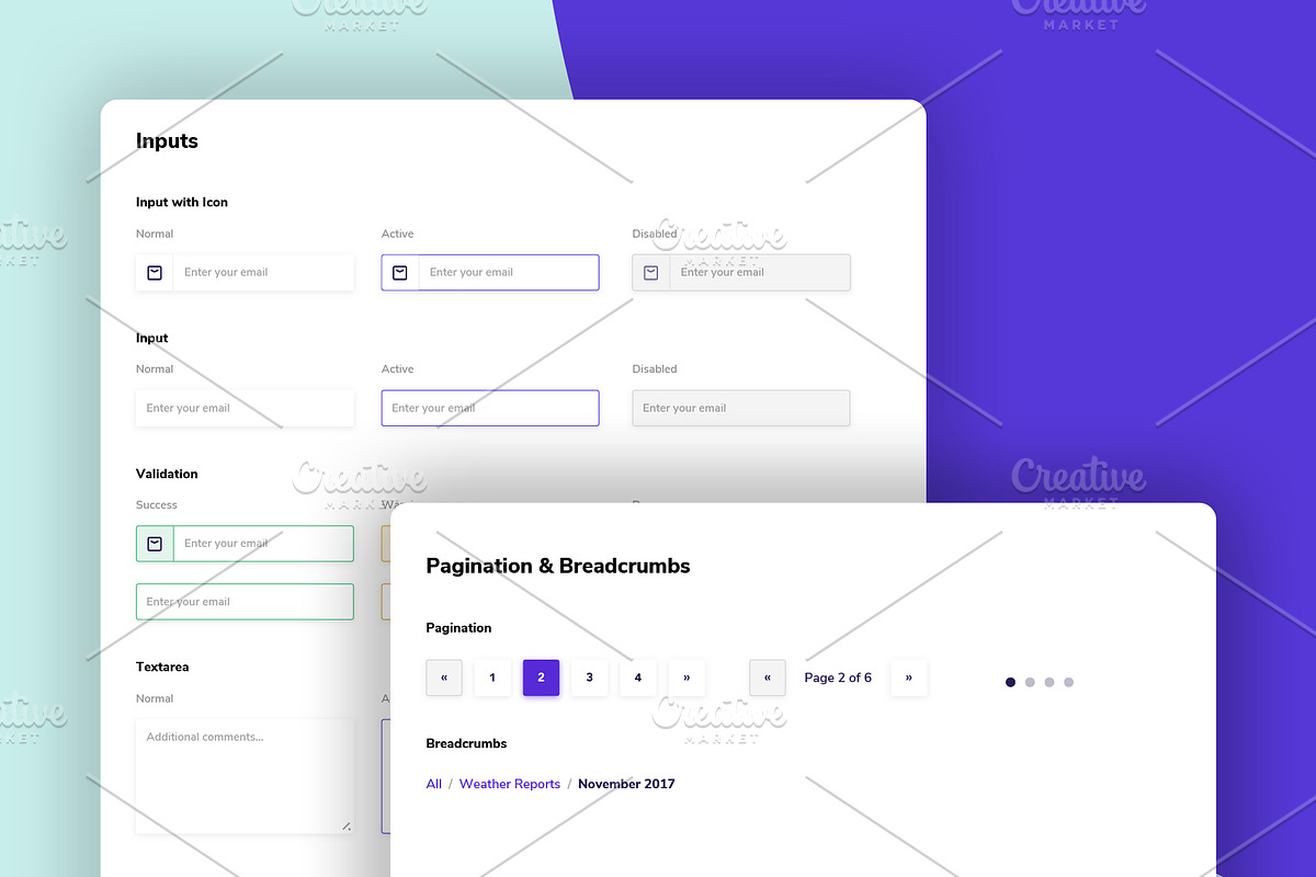 Quartz - Sketch UI Library, an UI Kit Template by nikosaurier (Photo 6 of 8)