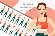 Sport woman kit, a Healthcare Illustration by Volha Hlinskaya (Thumbnail 1 of 3)
