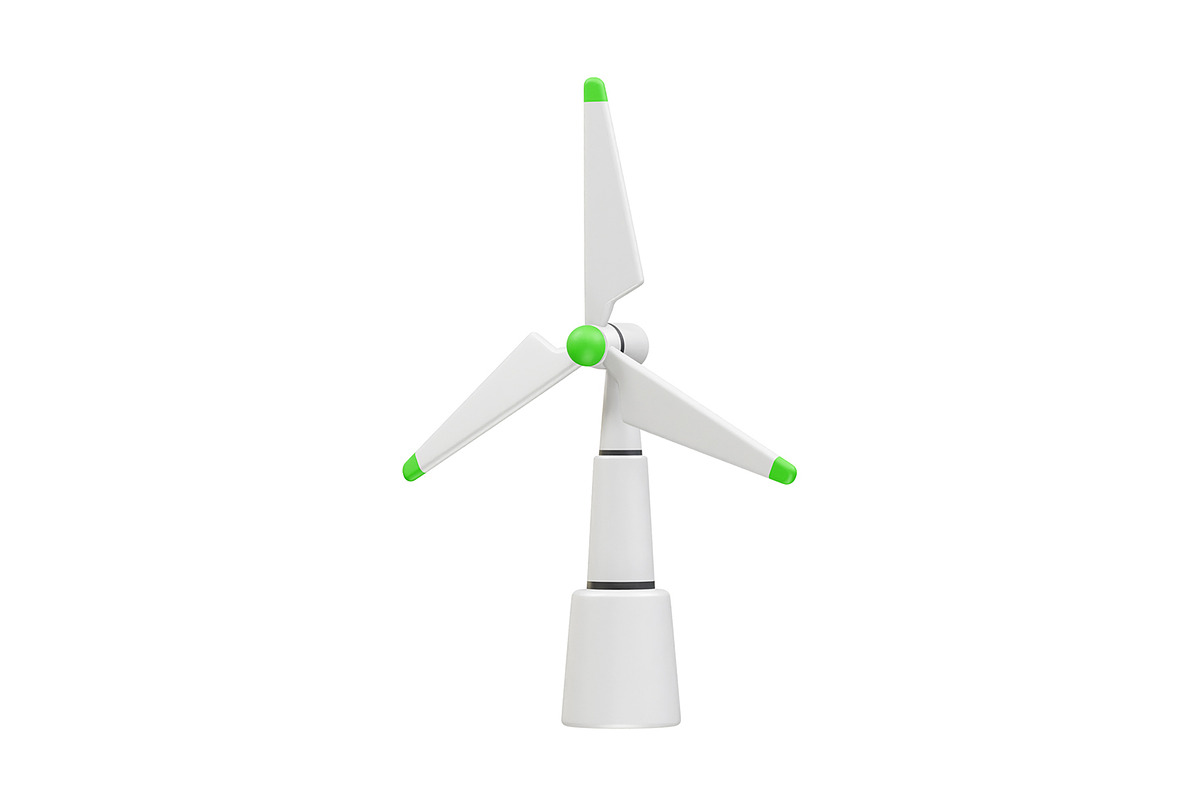 Wind mill turbine wind illustration, an Object Illustration by fahad121