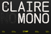 CS Claire Mono Stamp, a Sans Serif Font by Craft Supply Co. (Thumbnail 1 of 8)
