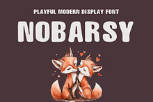 Nobarsy –Playful Modern Display Font