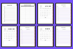 2024-2025 Digital Monthly Planner