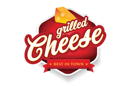 Grilled Cheese label sign vintage