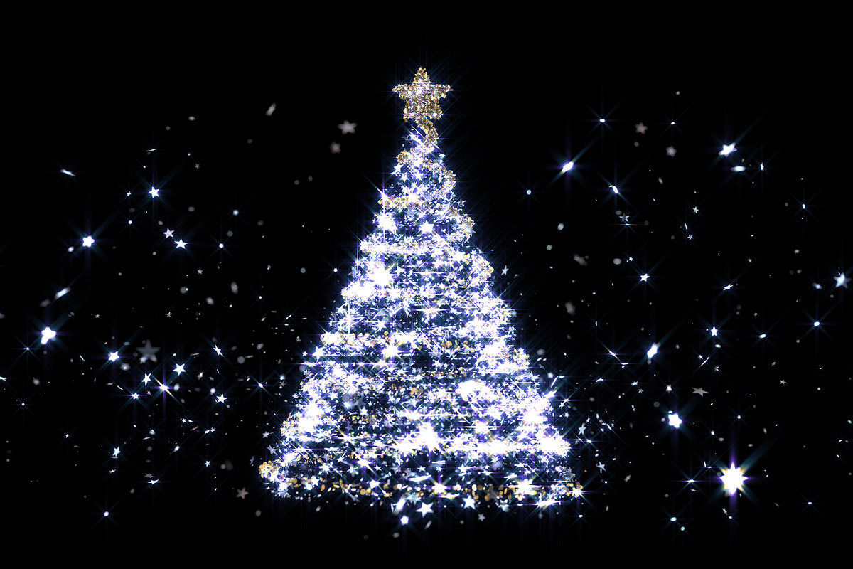 shining star Christmas tree, an Illustration by Leone_v (Photo 3 of 3)