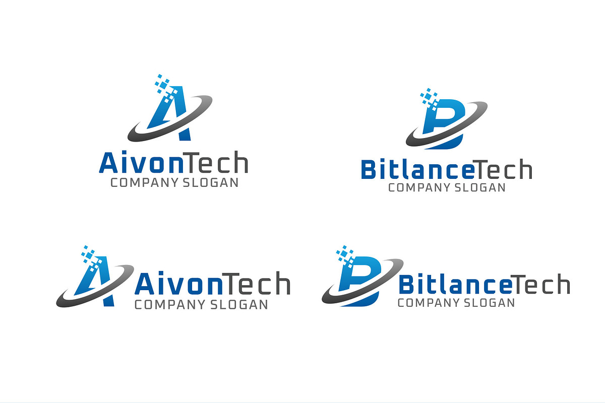 A to Z Tech Company Letter Logo Set, an Object Graphic by FarhanYousaf (Photo 4 of 5)