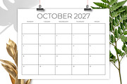 2026 8.5x11 MON-FRI Calendar, a Stationery Template by Running With Foxes (Thumbnail 4 of 5)