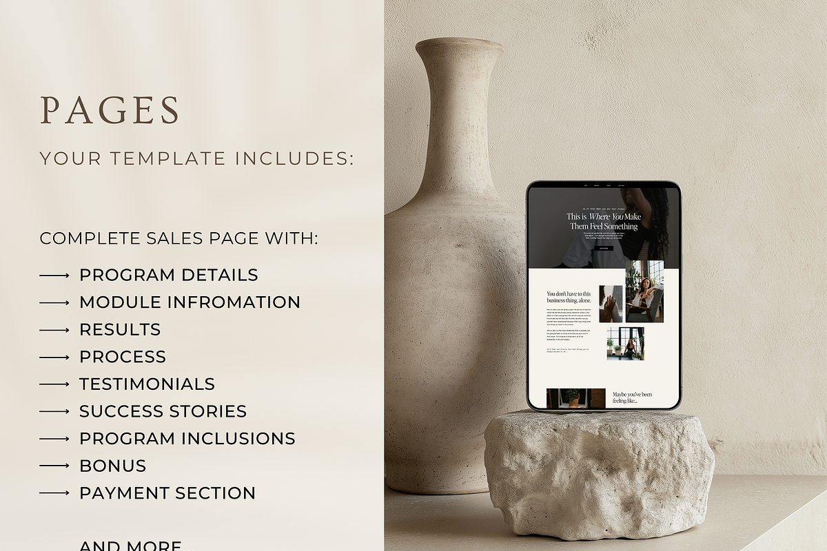 Showit Sales Website for Coaches preview 7