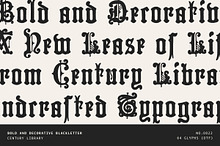 Decorative Gothic Display Font