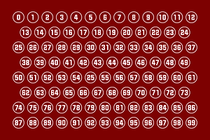 Numbers Style Two Fonts