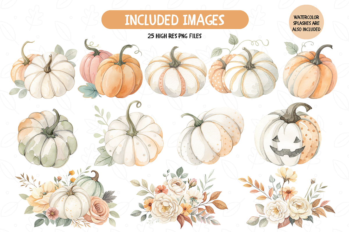 Autumn Florals Clipart, an Object Illustration by TatiMockup (Photo 2 of 5)