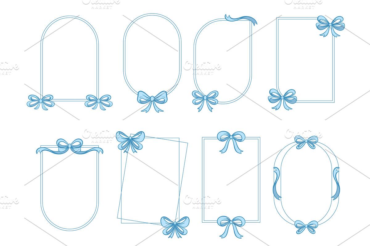 Set of frames of different shapes, an Illustration by Tati_Kli